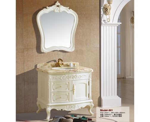 歐式浴室柜組合仿古 901 橡木浴室柜 白色