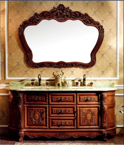 A001 衛(wèi)浴美式橡木浴室柜 奢華復(fù)古