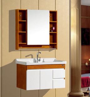 1002 橡木浴室柜 簡約現(xiàn)代衛(wèi)浴柜組合柜